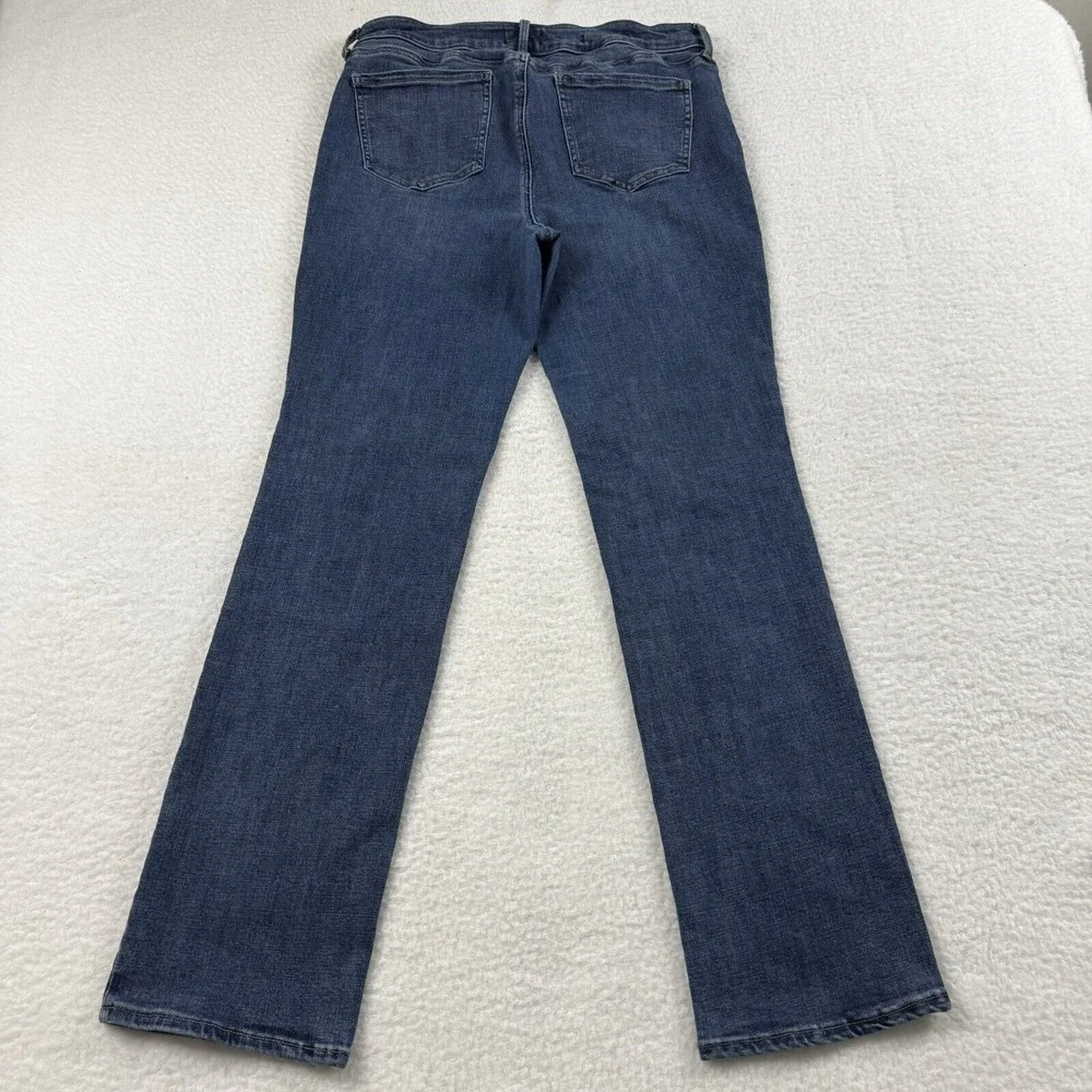 NYDJ Jeans Women's‎ 31 Blue Marilyn Straight Stretch Mid Rise Medium Wash Denim - Picture 9 of 10